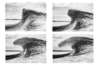 SET OF 4 PRINTS "WAVE" - SIZE A3 (42CM X 29.7CM)